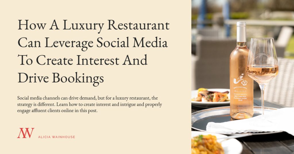 Social media channels can drive demand, but for a luxury restaurant, the strategy is different. Learn how to create interest and intrigue and properly engage affluent clients online in this post.